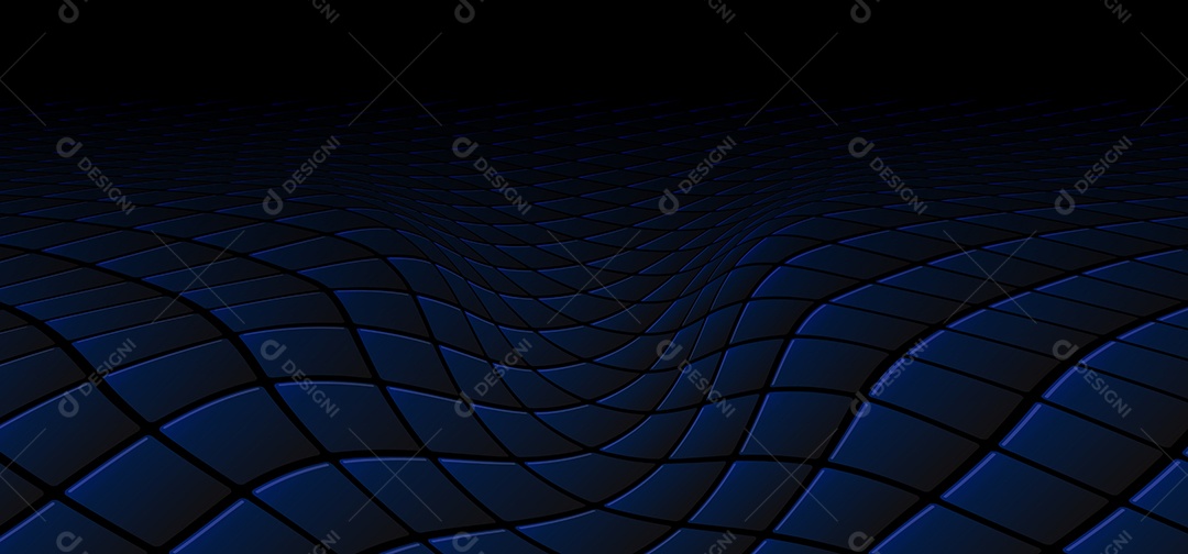 Background de Onda Futurista Ilustração Vetor EPS