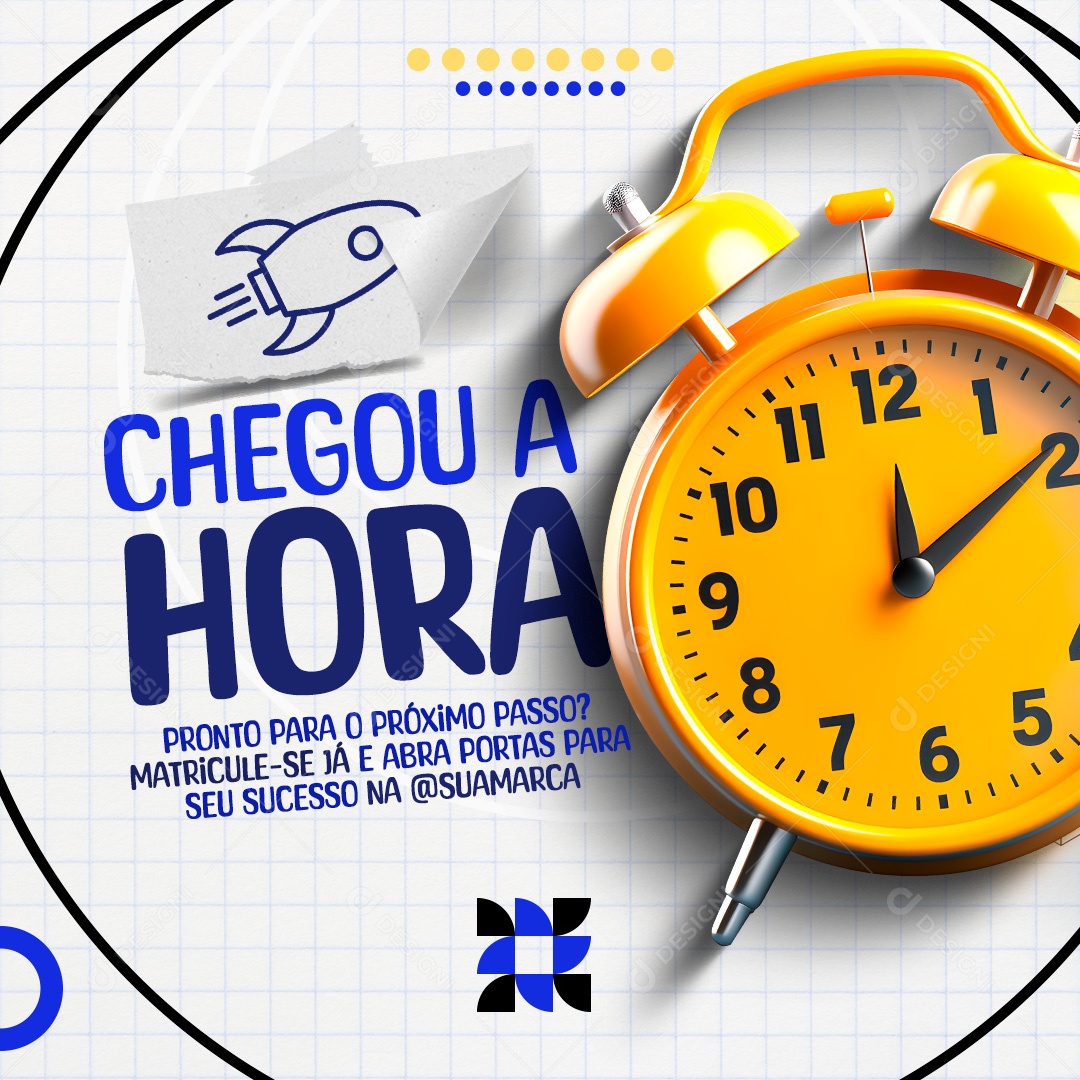 Social Media Chegou a Hora Matricule-Se Já PSD Editável