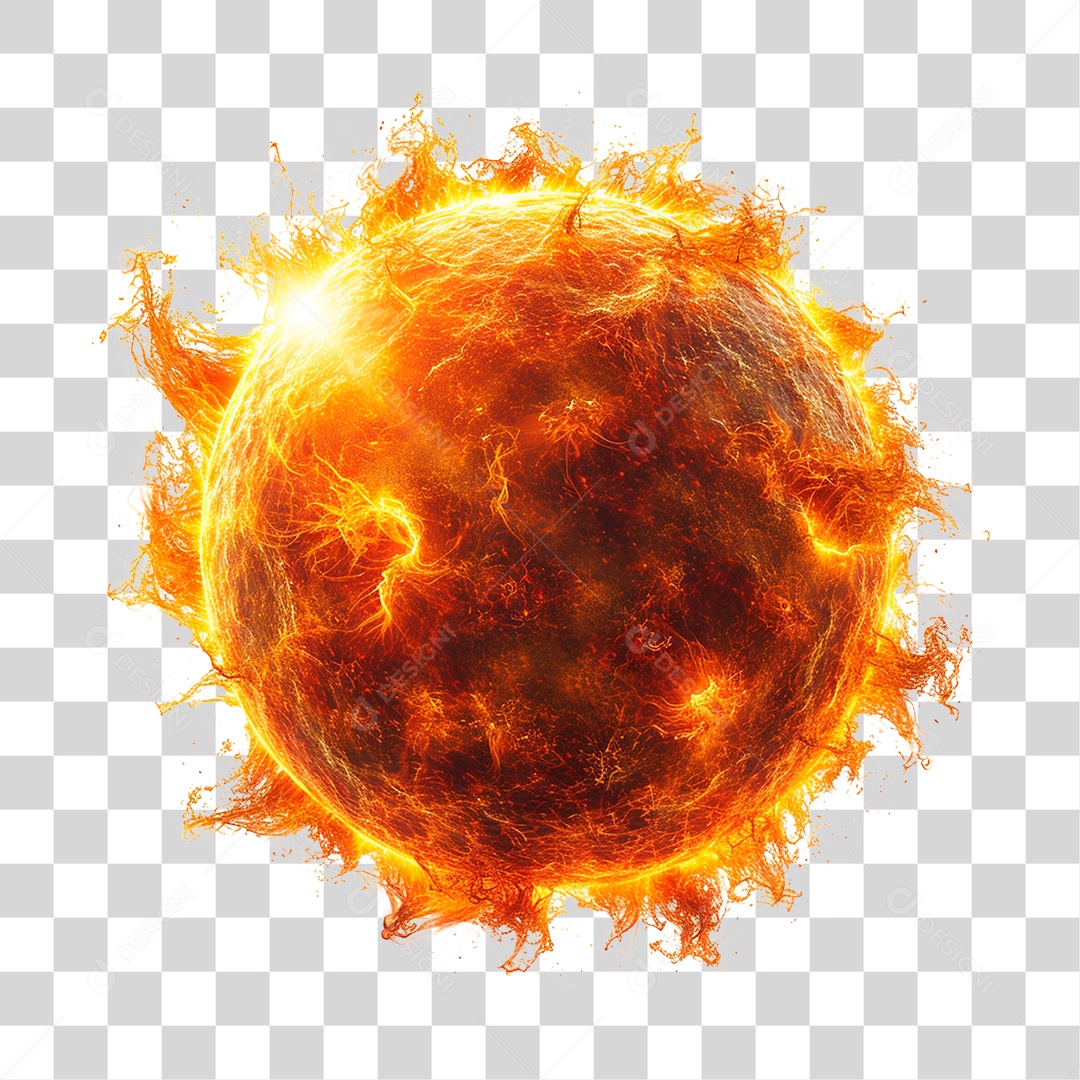 Sol Amarelo Brilhando PNG Transparente