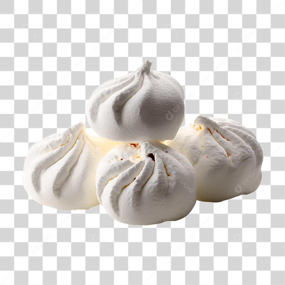 Marshmallow Branco PNG Transparente