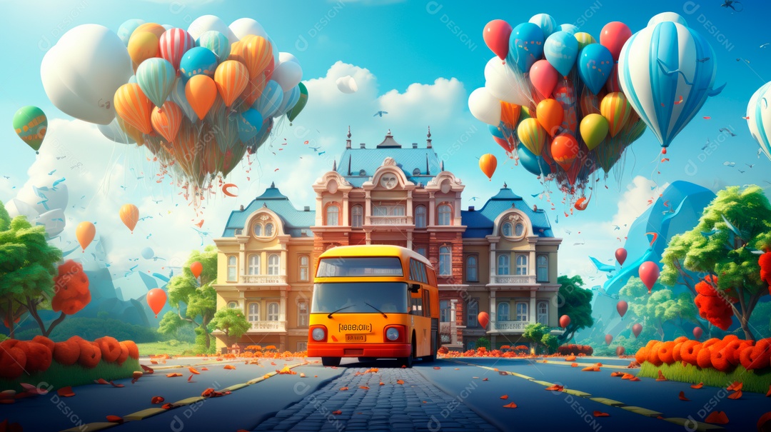 De volta às aulas, comemorando um novo ano letivo em.