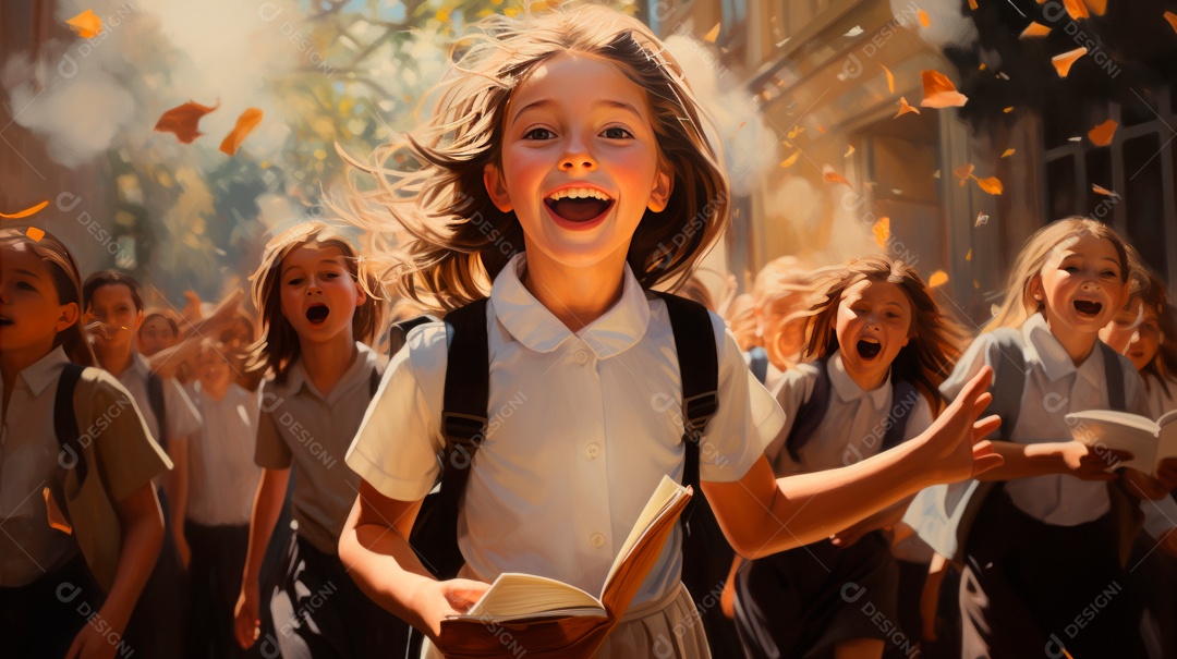 De volta às aulas, comemorando um novo ano letivo em.