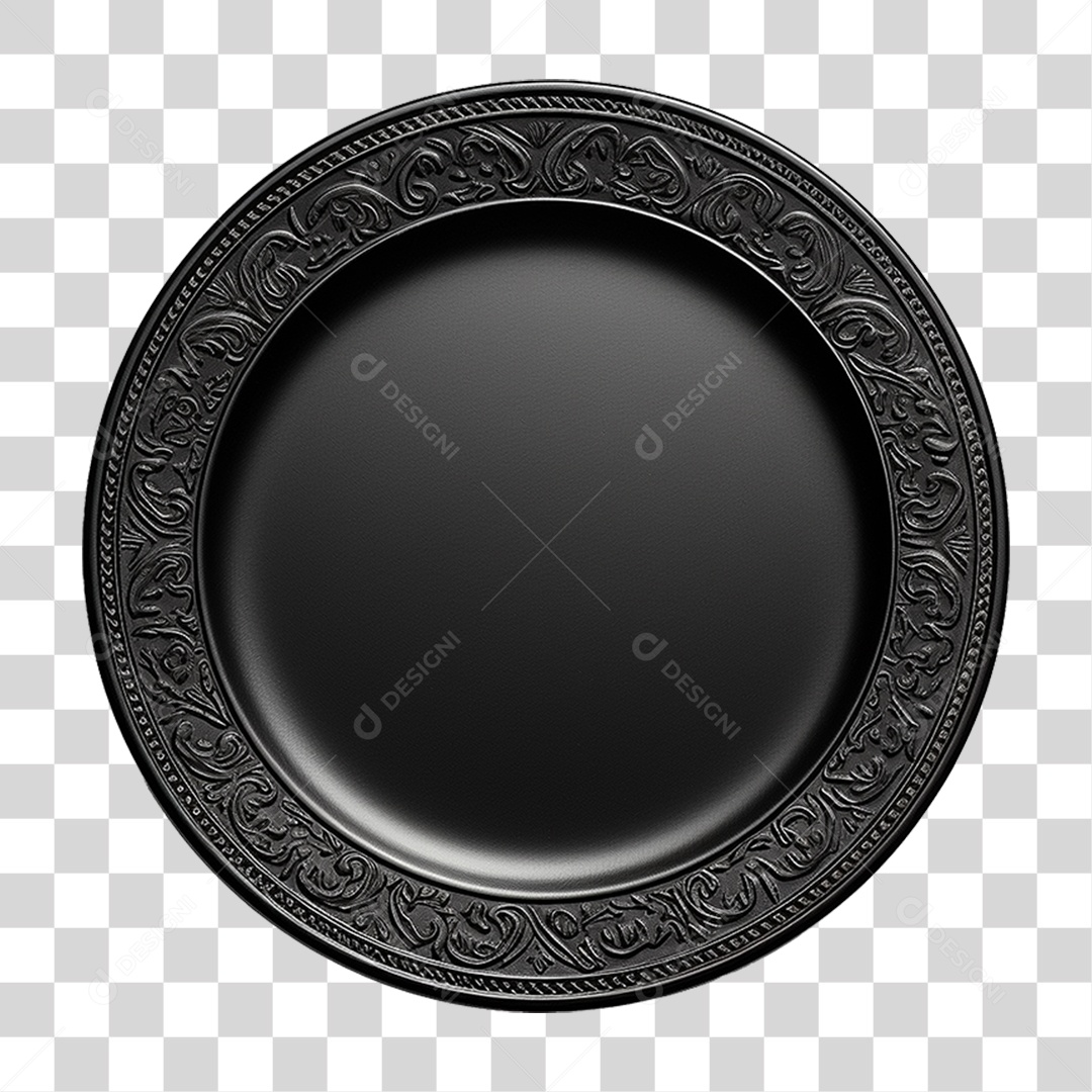 Prato Preto Utensílio Doméstico PNG Transparente