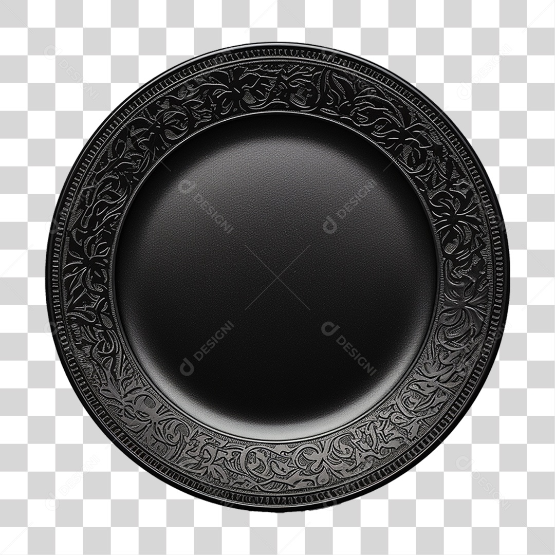 Prato Preto Utensílio Doméstico PNG Transparente