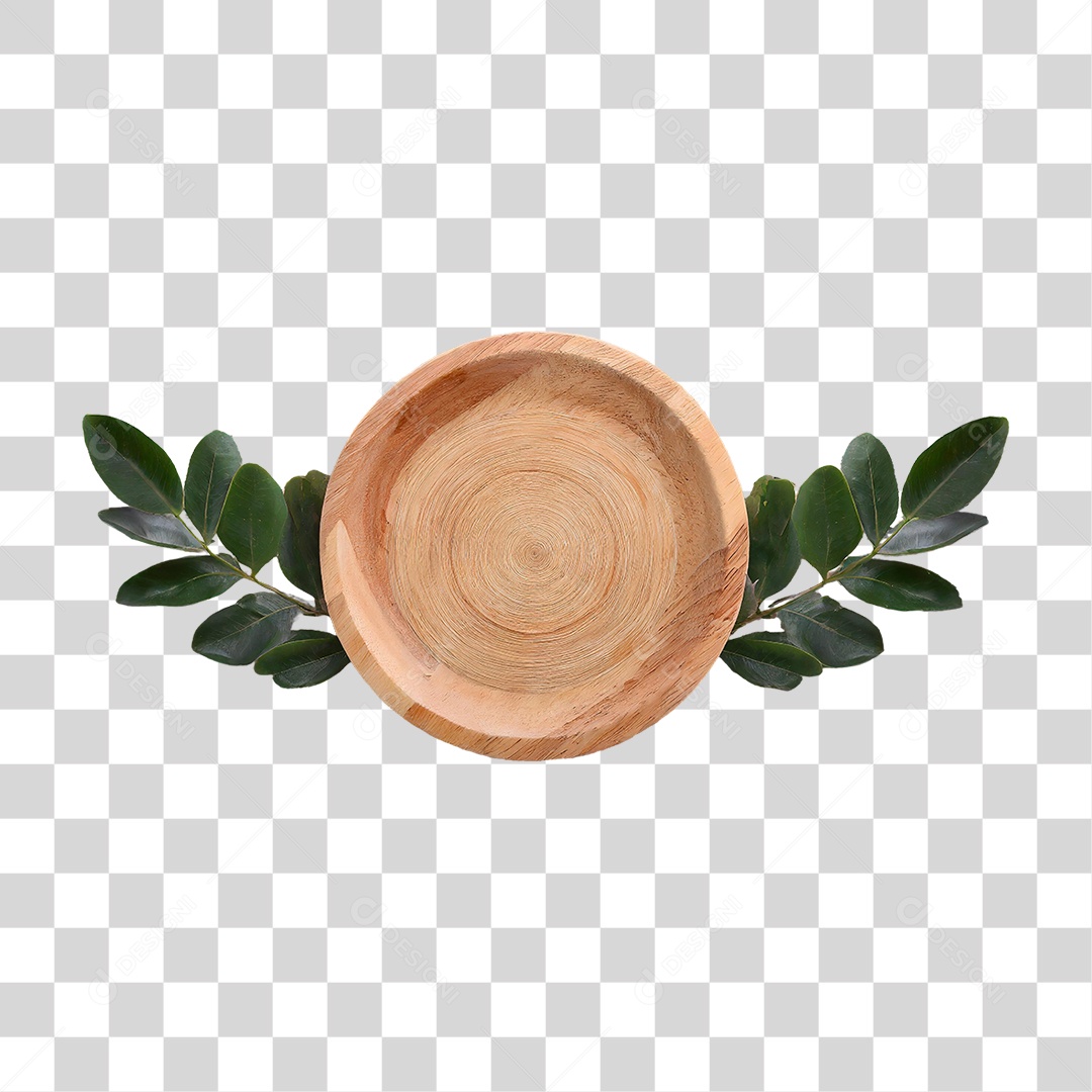 Prato de Madeira PNG Transparente