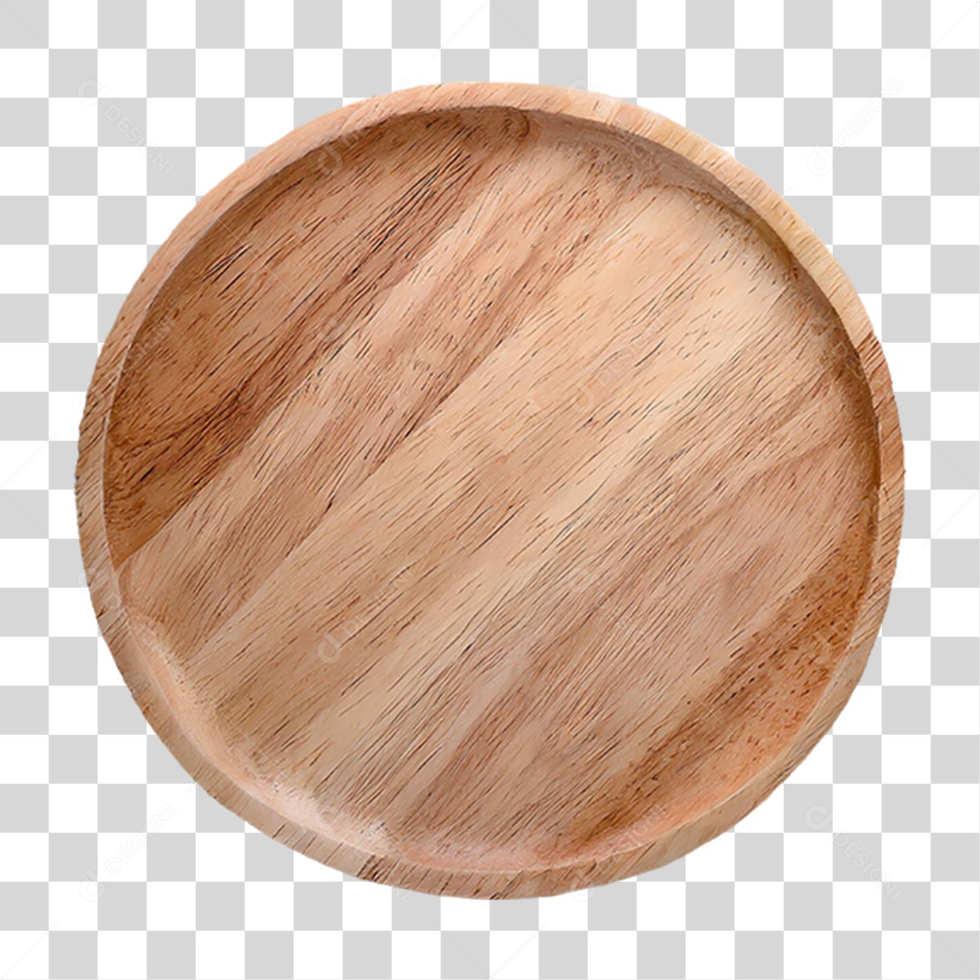 Prato de Madeira PNG Transparente
