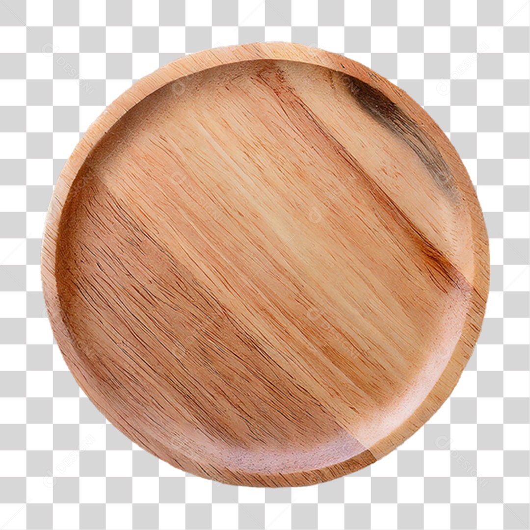 Prato de Madeira PNG Transparente
