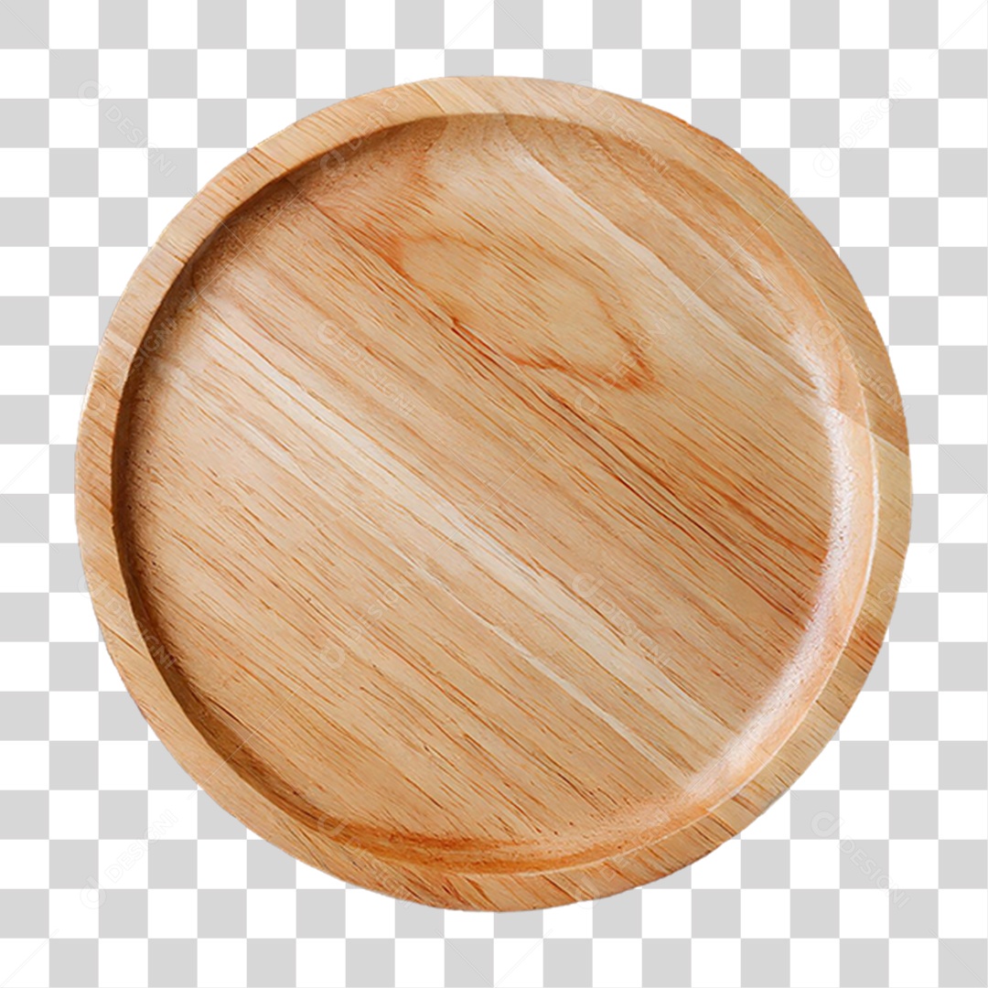 Prato de Madeira PNG Transparente