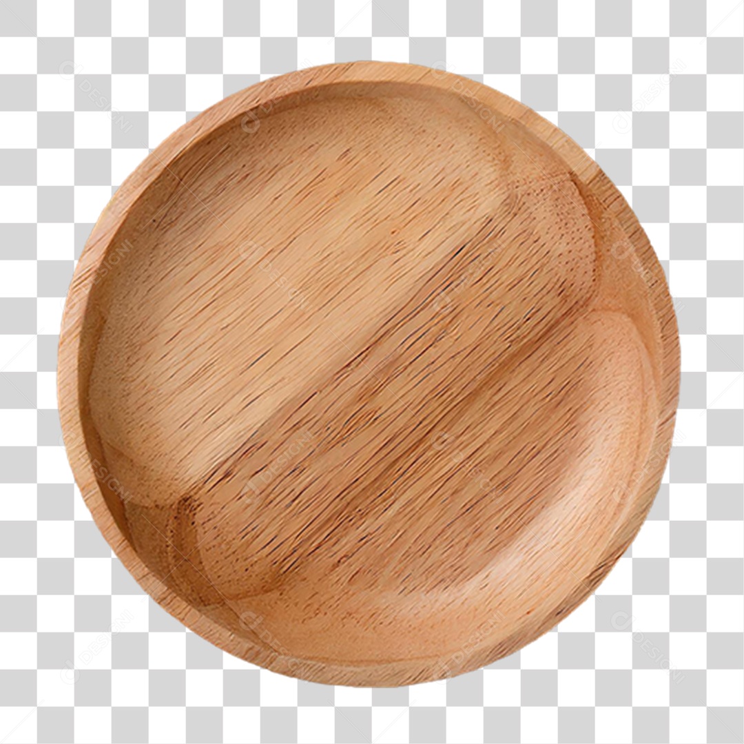 Prato de Madeira PNG Transparente