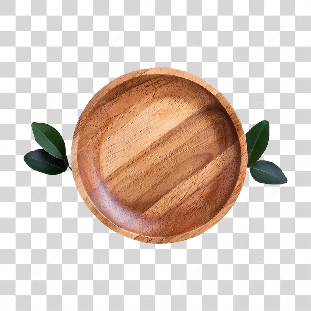 Prato de Madeira PNG Transparente