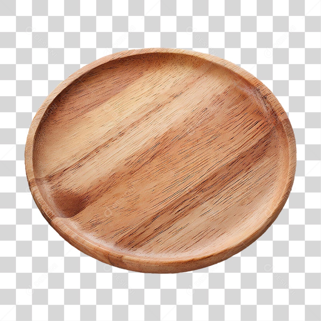 Prato de Madeira PNG Transparente