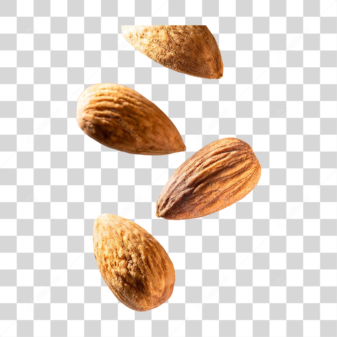 Amêndoas Frutas PNG Transparente
