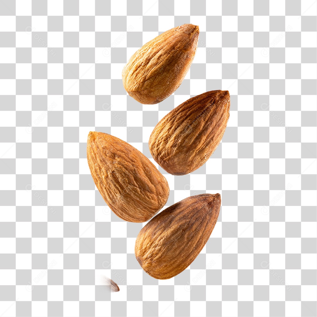 Amêndoas Frutas PNG Transparente