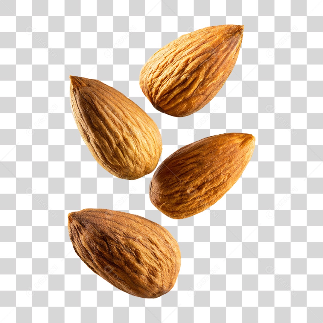 Amêndoas Frutas PNG Transparente