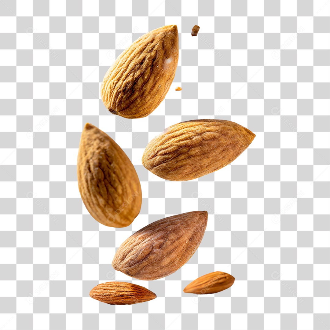 Amêndoas Frutas PNG Transparente