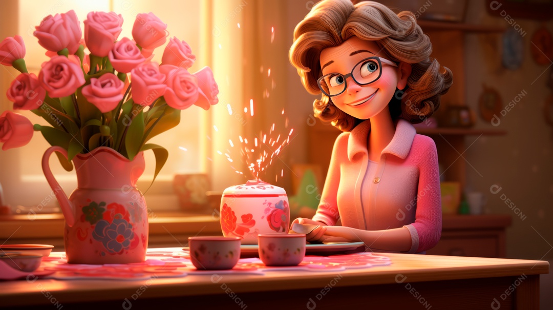 Dia das Mães, 12 de agosto IA generativa.