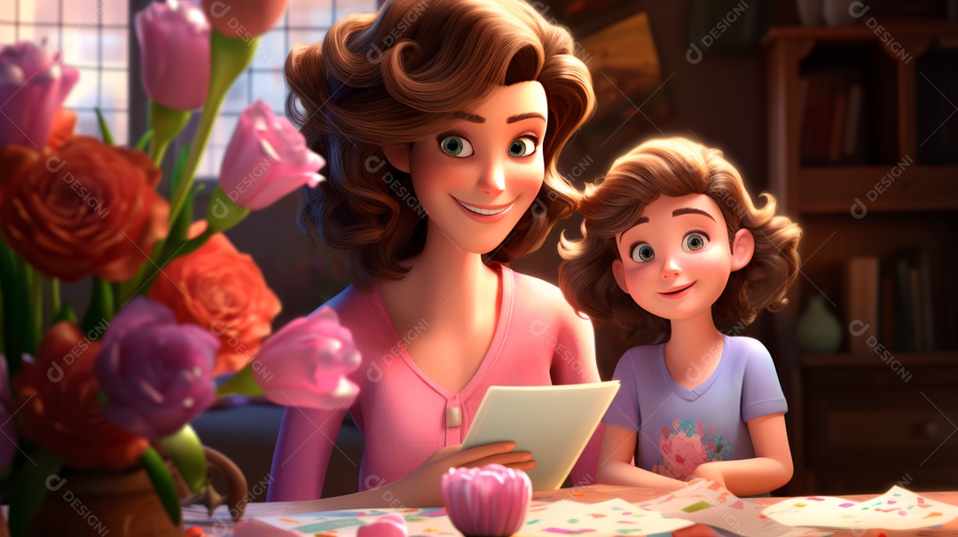 Dia das Mães, 12 de agosto IA generativa.