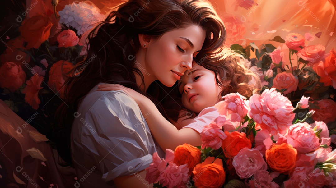 Dia das Mães, 12 de agosto IA generativa.