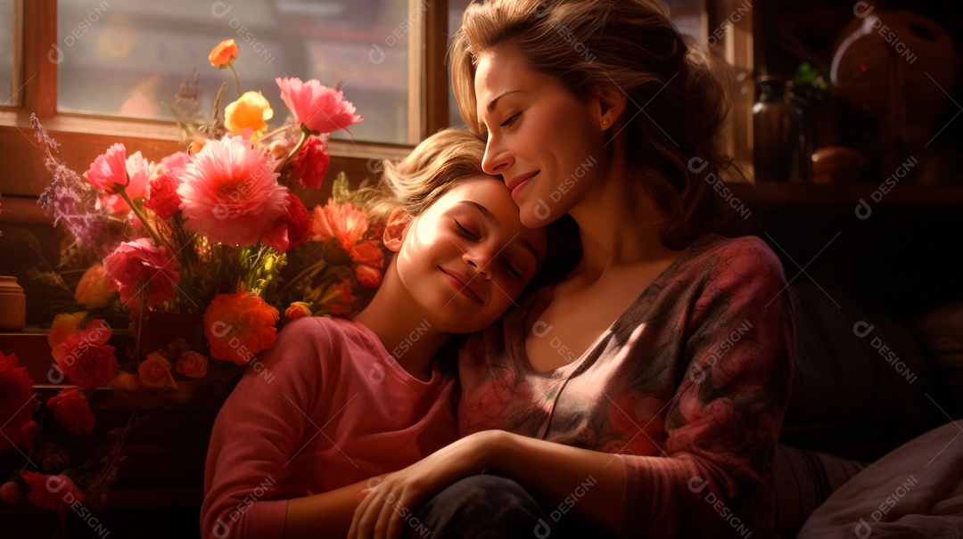 Dia das Mães, 12 de agosto IA generativa.