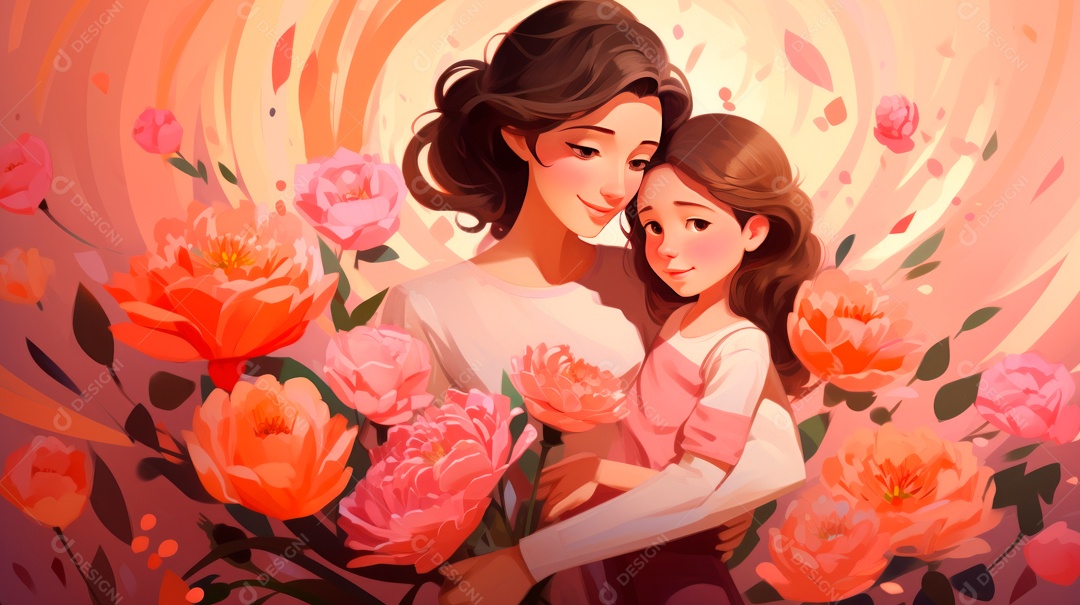 Dia das Mães, 12 de agosto IA generativa.