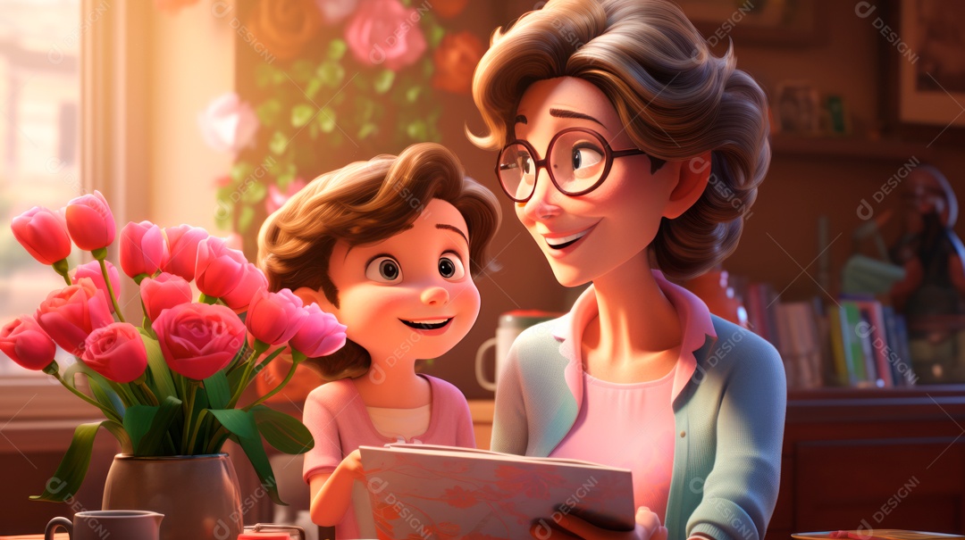 Dia das Mães, 12 de agosto IA generativa.