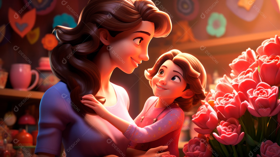 Dia das Mães, 12 de agosto IA generativa.