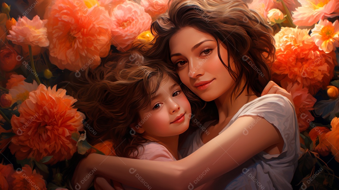 Dia das Mães, 12 de agosto IA generativa.