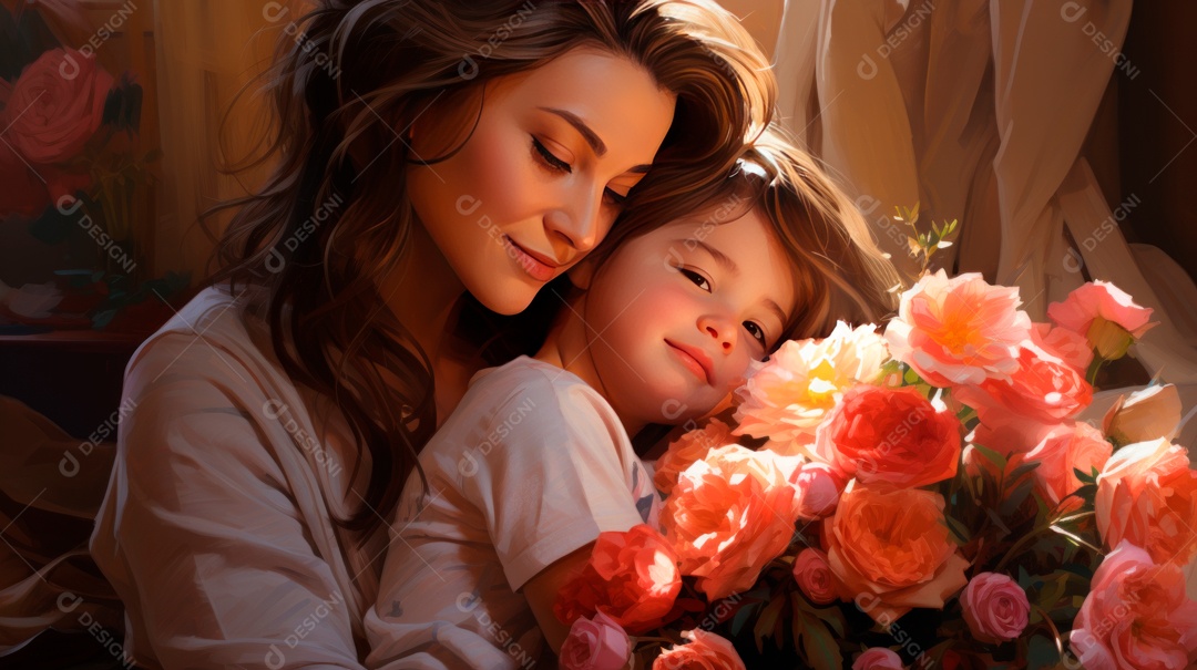 Dia das Mães, 12 de agosto IA generativa.