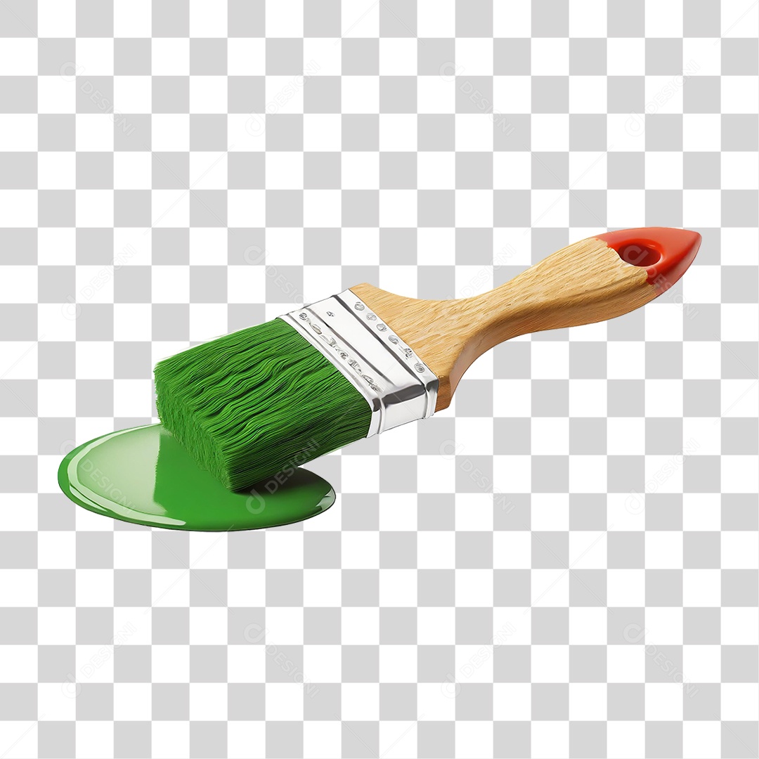 Pincel com Tinta PNG Transparente