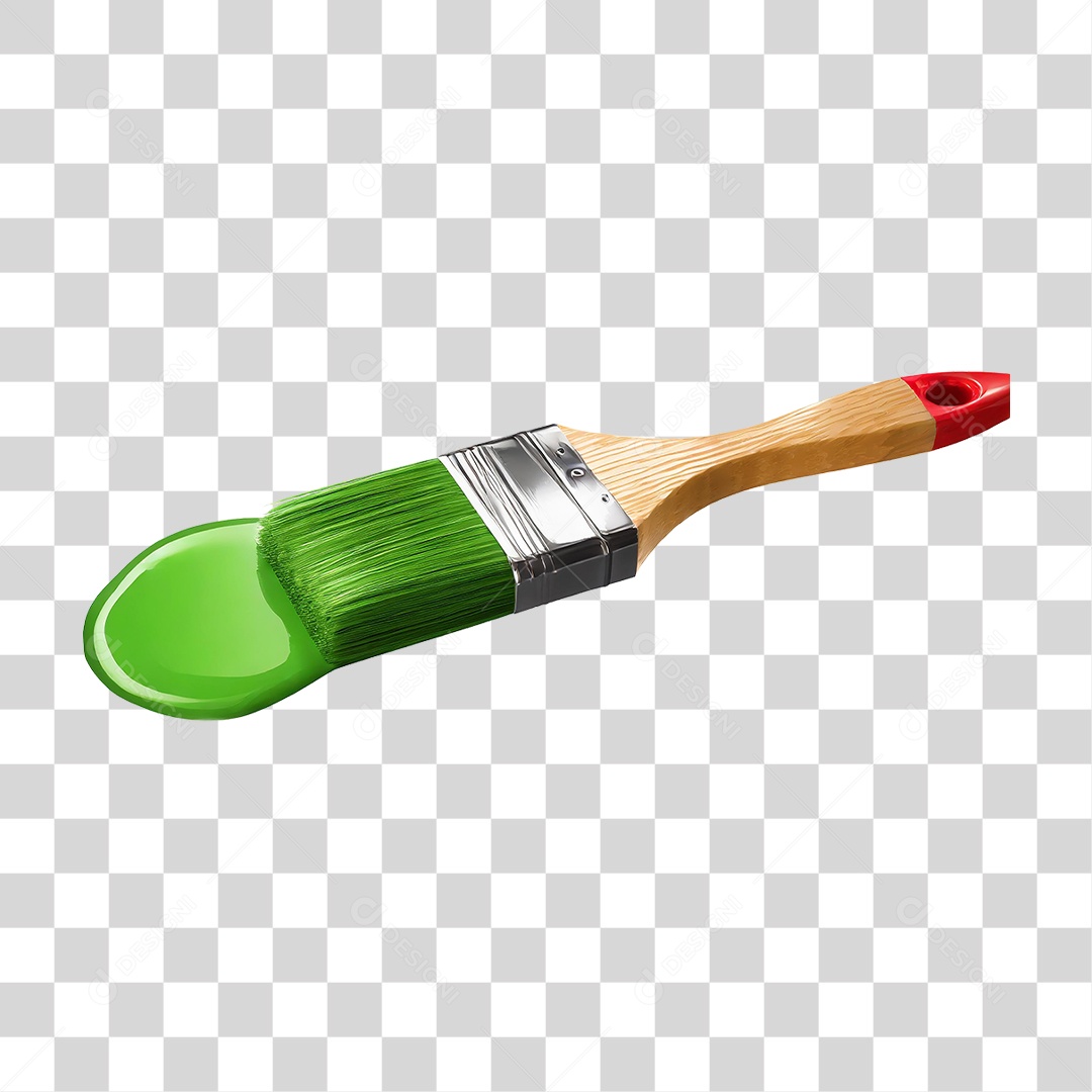 Pincel com Tinta PNG Transparente