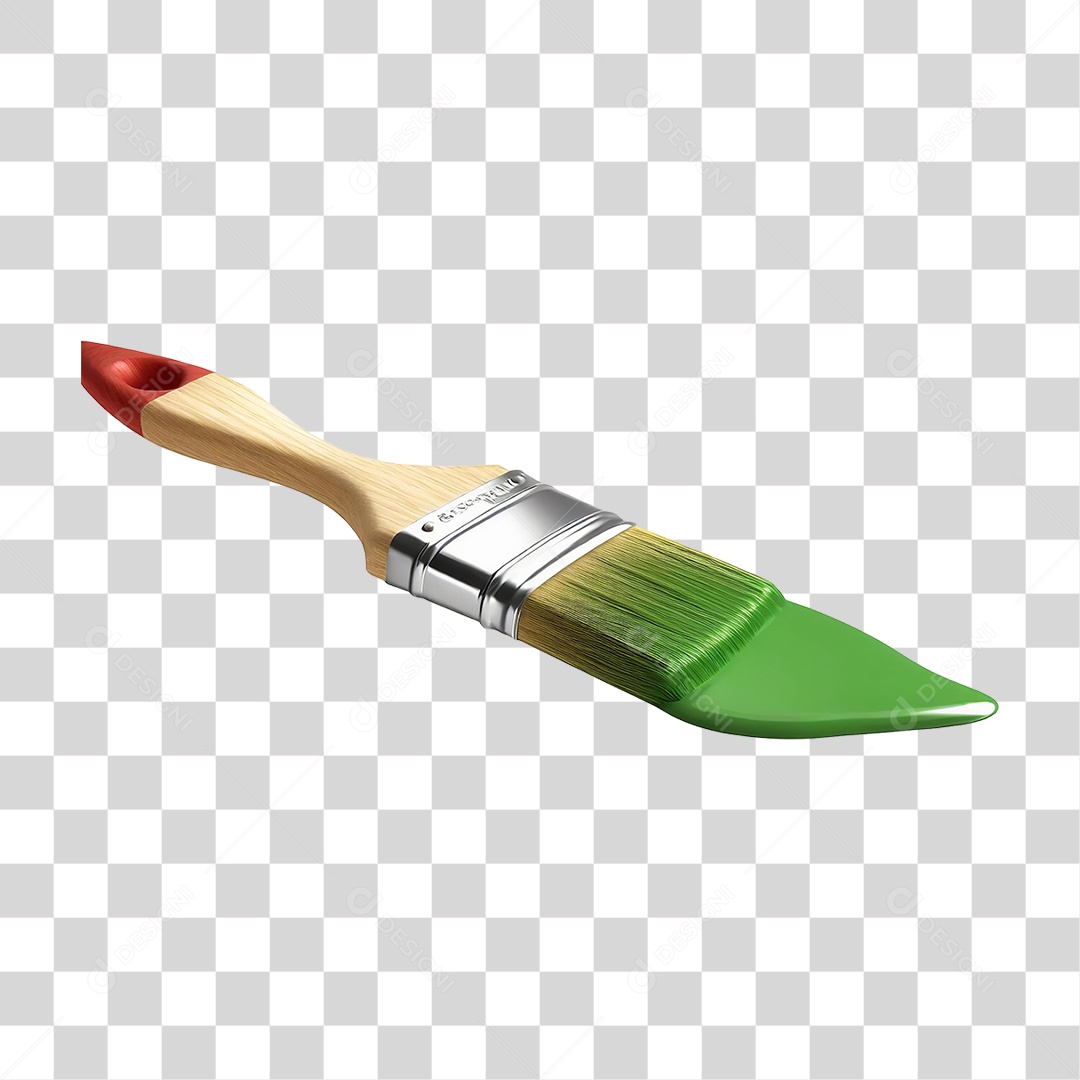 Pincel com Tinta PNG Transparente