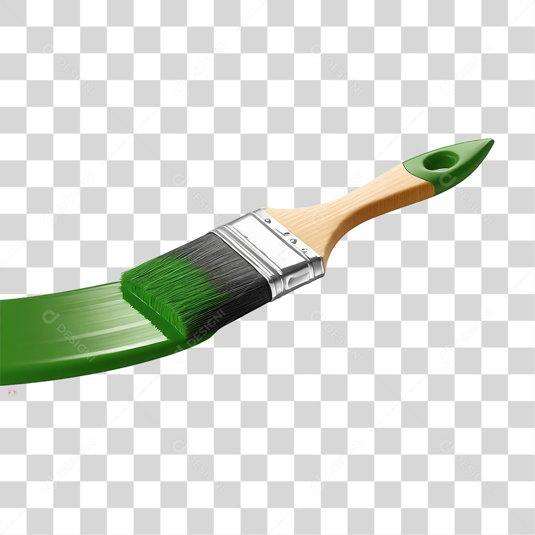 Pincel com Tinta PNG Transparente