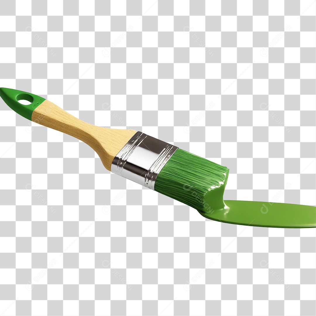 Pincel com Tinta PNG Transparente