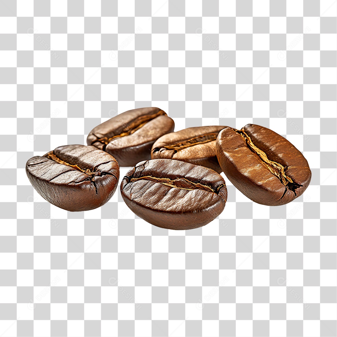 Grãos de Café PNG Transparente