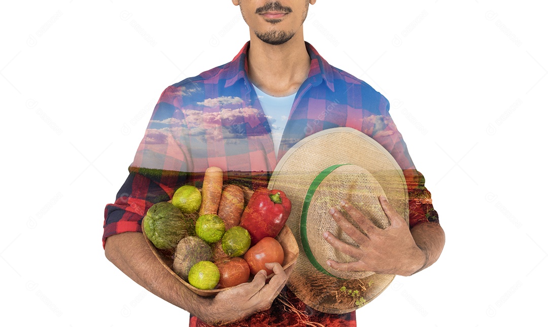 Homem jovem agropecuarista