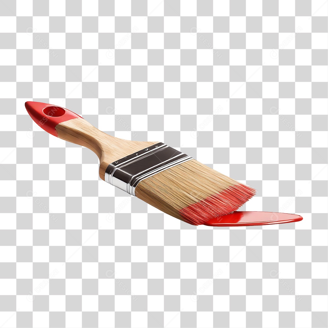 Pincel com Tinta PNG Transparente