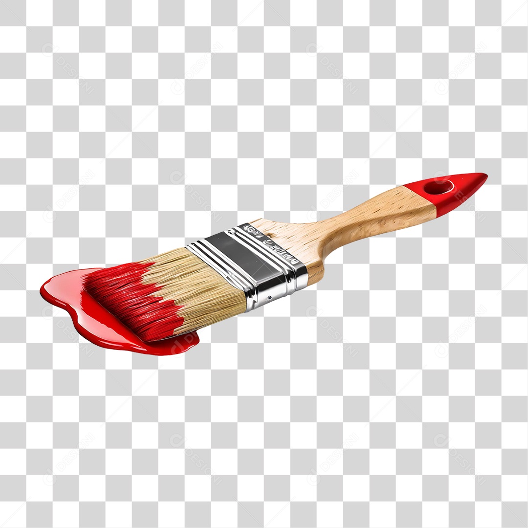 Pincel com Tinta PNG Transparente