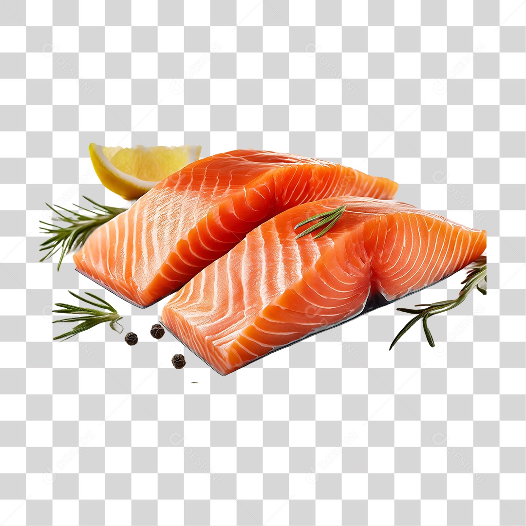 Peixe Salmão PNG Transparente