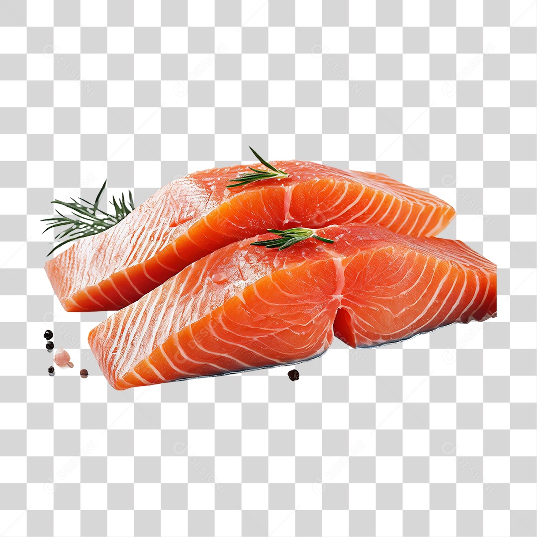 Peixe Salmão PNG Transparente