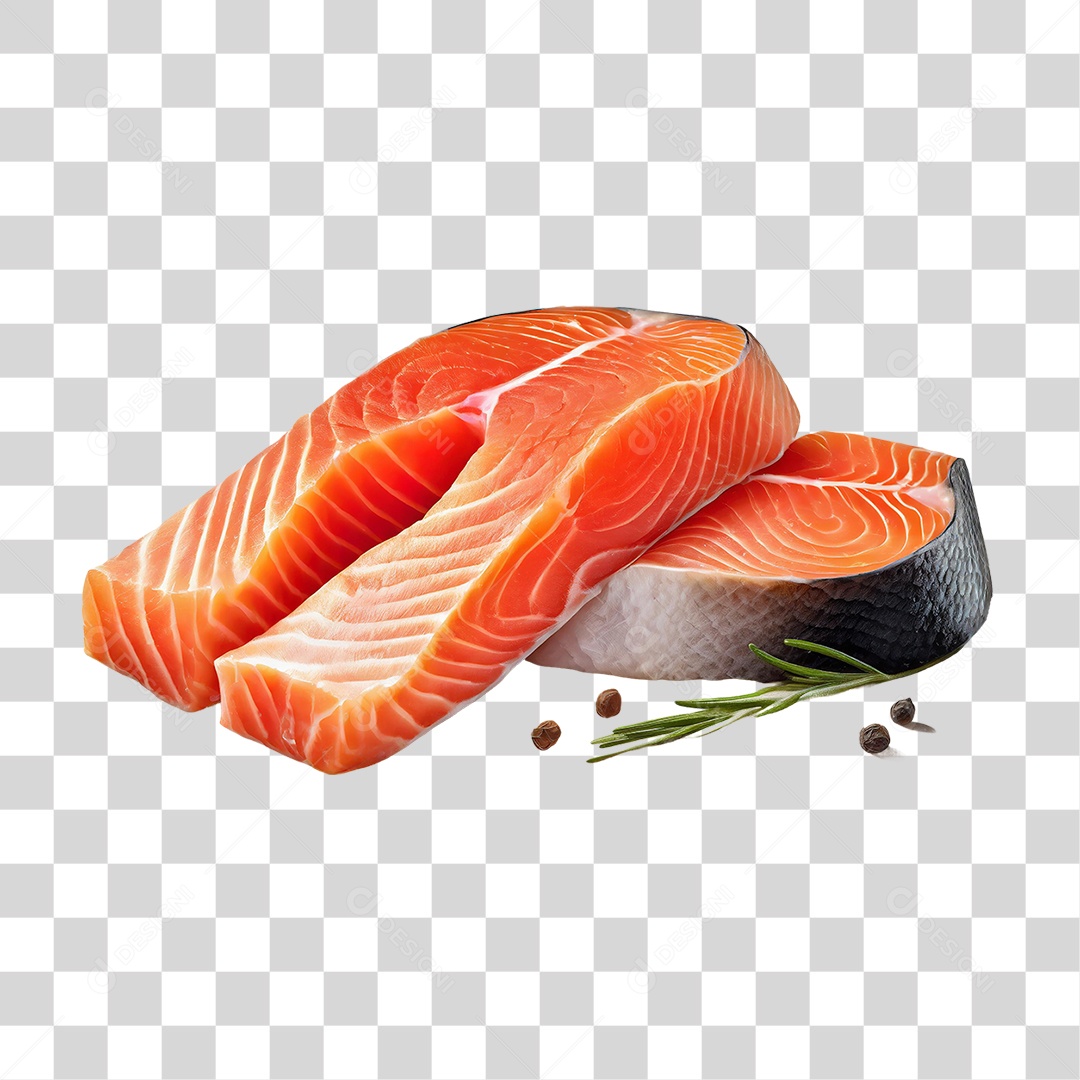 Peixe Salmão PNG Transparente