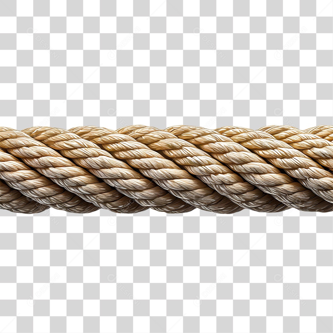Corda de Fibra PNG Transparente