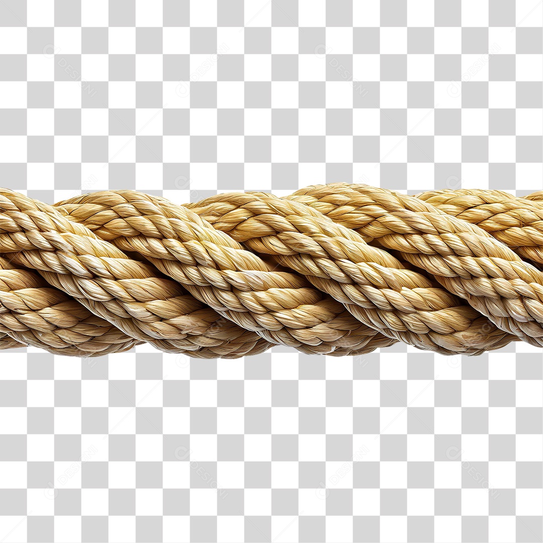Corda de Fibra PNG Transparente