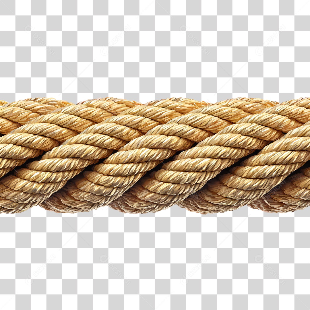 Corda de Fibra PNG Transparente