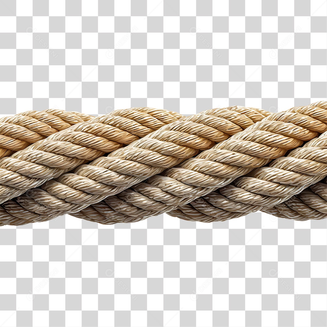 Corda de Fibra PNG Transparente