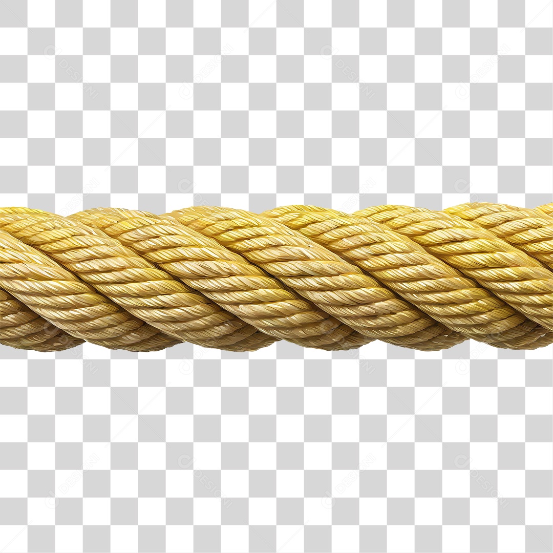 Corda de Fibra PNG Transparente