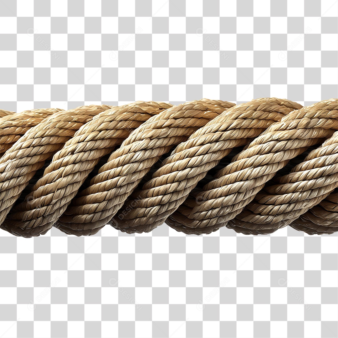 Corda de Fibra PNG Transparente