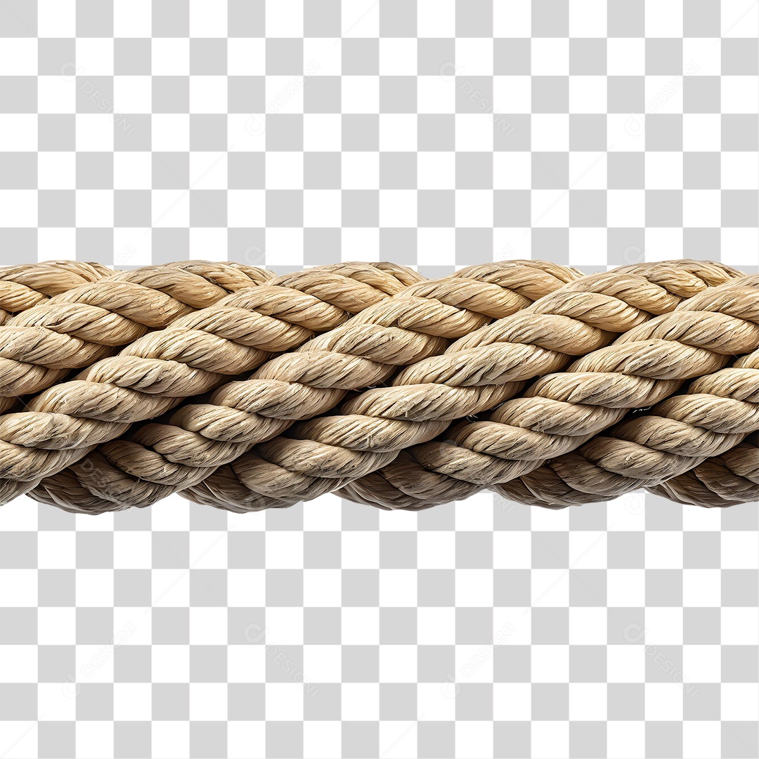 Corda de Fibra PNG Transparente