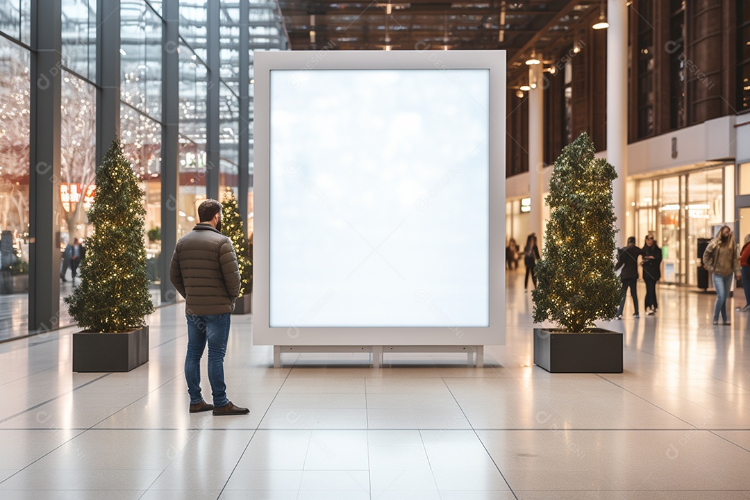 Belas moudura de quadro em branco em 3d IA