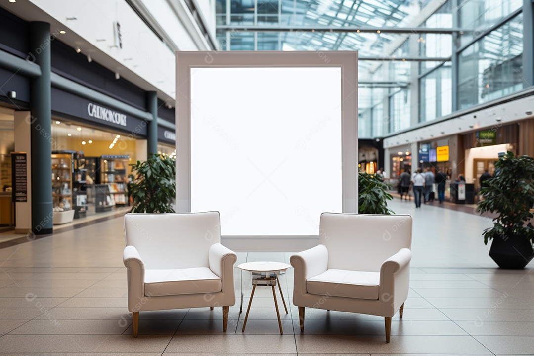 Belas mouduras de quadros em branco em 3d IA