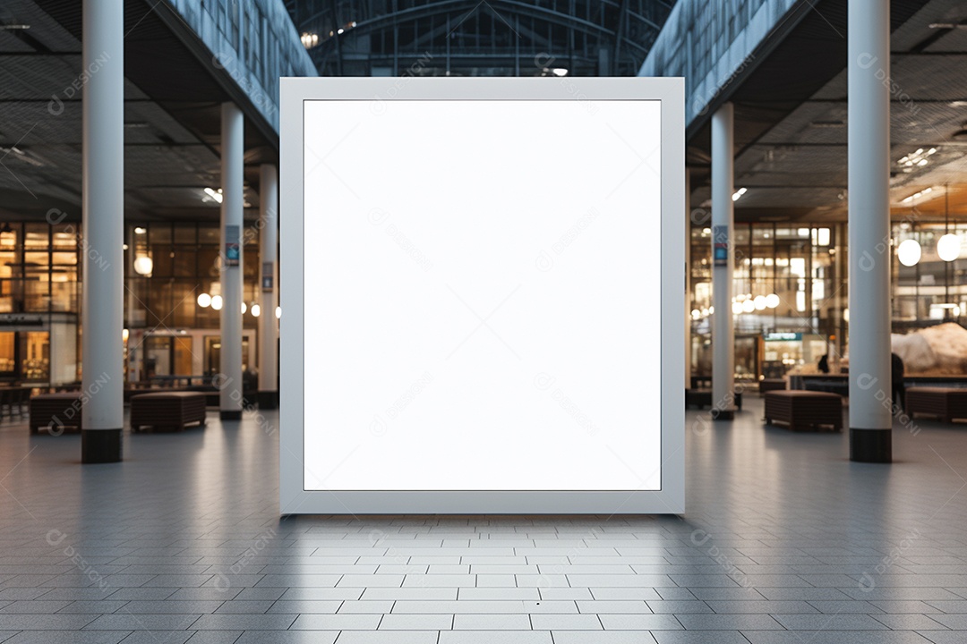 Belas mouduras de quadros em branco em 3d IA